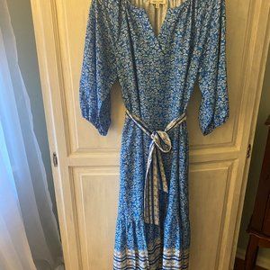 Blue floral dress size Medium